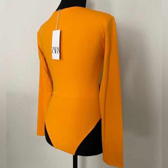 NWT Zara Cutout Long Sleeve Bodysuit - Picture 10 of 12